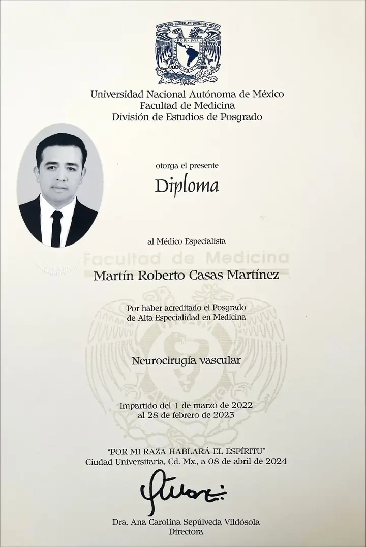 Imagen del documento: Alta Especialidad en Neurocirugía Vascular